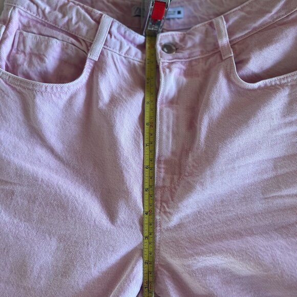 ZARA HIGH RISE STRAIGHT LEG JEANS FADED PINK 28 (US6) - Picture 9 of 9